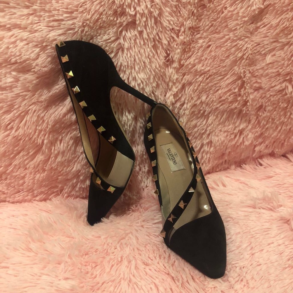 Valentino Rockstud suede pumps - Picture 2 of 8